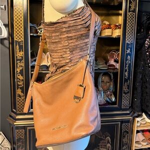 Michael Kors Brown Leather Shoulder Bag